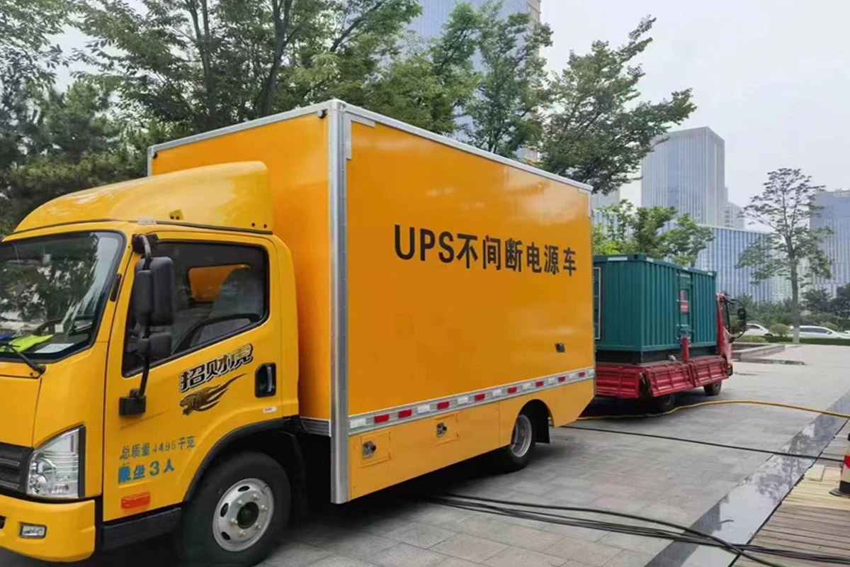 大丰镇发电机租赁施工现场