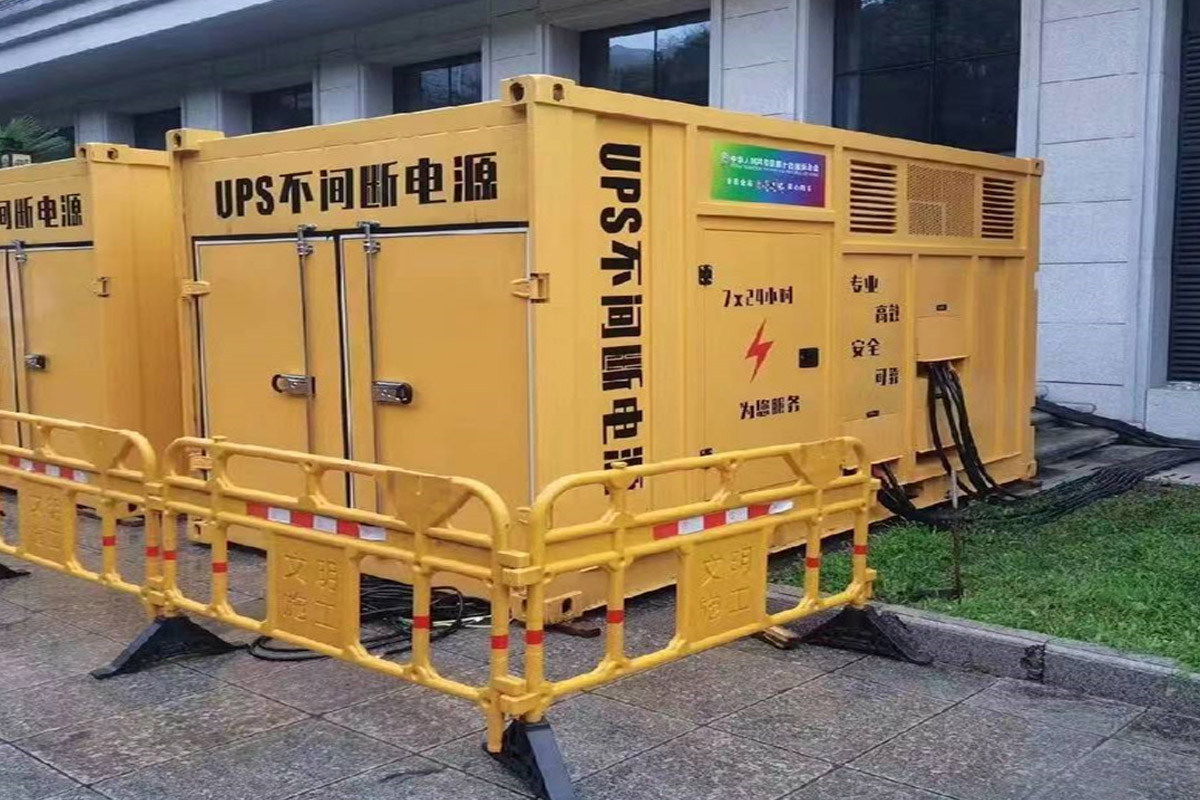 大丰镇发电机租赁施工现场