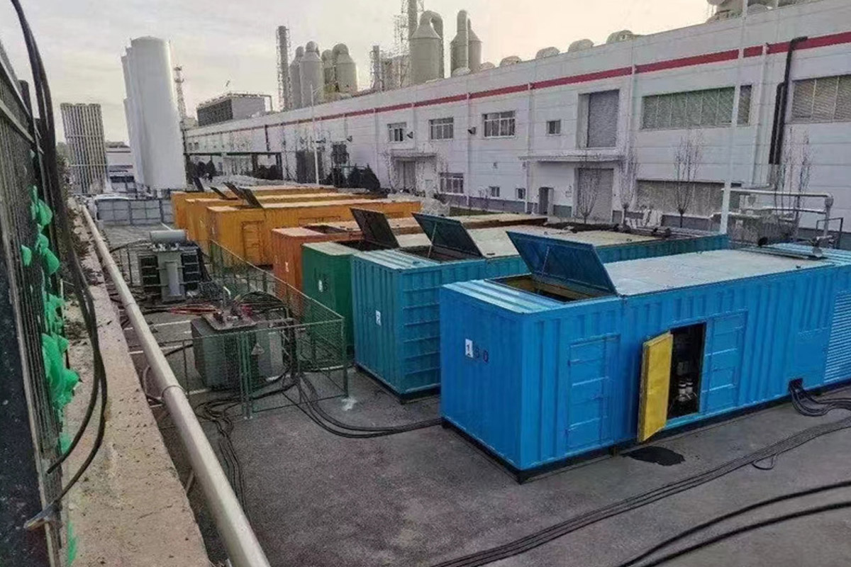 大丰镇发电机租赁施工现场